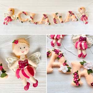 Custom themed name garland