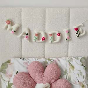 Floral name garland