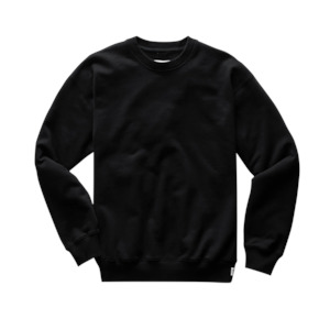 Midweight Relaxed Crewneck - Black