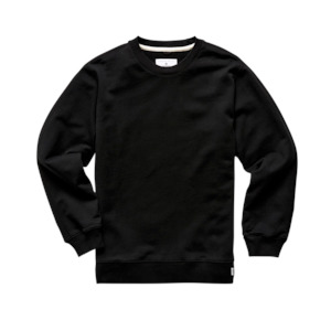 Footwear: Midweight Classic Crewneck - Black