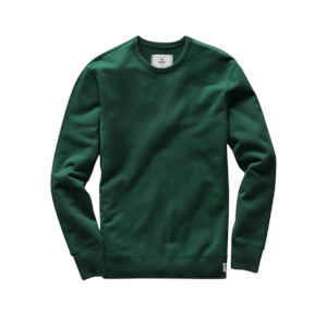 Mid-Weight Terry Crew Neck - Green