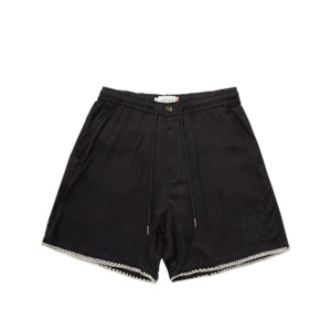 Blanket Stitch Short - Black