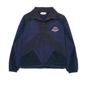 Colour Block Full Zip - Navy