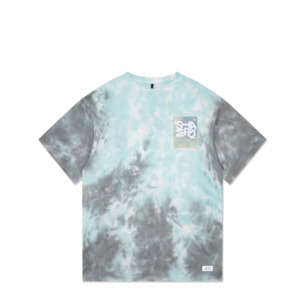 Footwear: Tumble Tie Dye T-Shirt - Teal