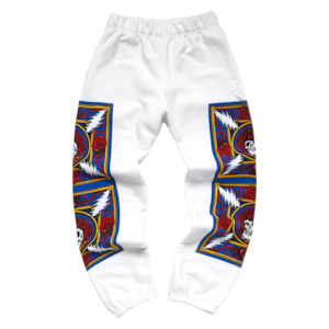 GD Border Bandana Sweatpants - White