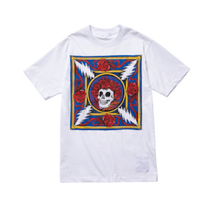 GD Border Sewn Bandana Tee - White