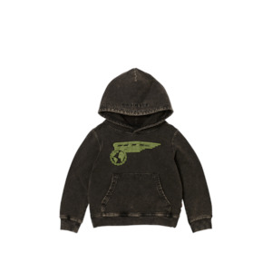 Kids Airborne Hoodie - Black