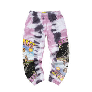 Namaste Bear Tie-Dye Sweatpants - Lavender Lizard