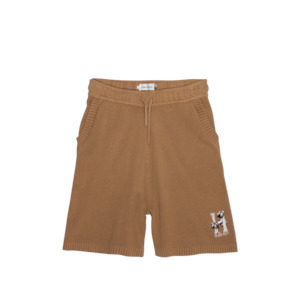 Knit H Shorts - Caramel