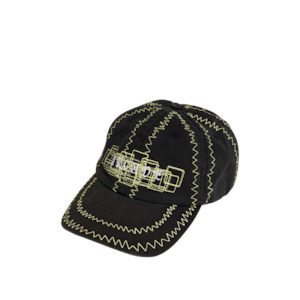 Footwear: Squiggle Cap - Black