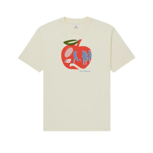 MADE in USA Apple Graphic Tee - Dawn Glow