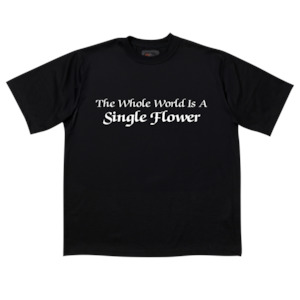 Footwear: Single Flower Tee - Black