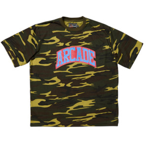 Footwear: Camouflage Arch Tee - Green