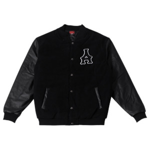 Arcade x Canterbury Letterman Jacket - Black