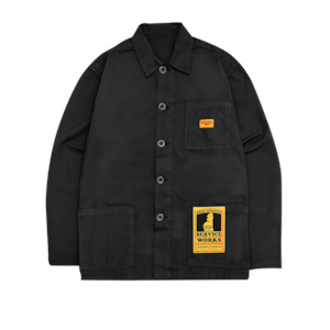 Ripstop Coverall Jacket - Black