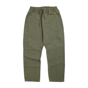 Footwear: Canvas Chef Pant - Olive