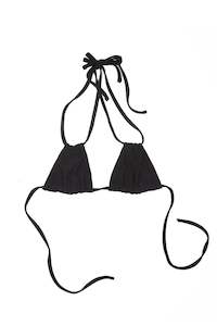 Clothing: STRING BIKINI TOP BLACK