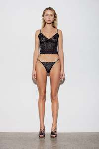 Clothing: LACE CAMI BLACK RAVENHUE