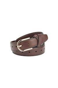 Clothing: BOYFRIEND BELT CHOCOLATE/GOLD