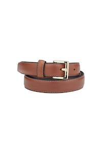 BELT CLASSIC HANDMADE TAN/GOLD