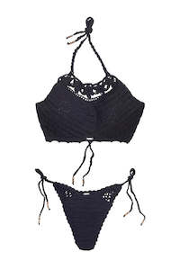 Bikini Set Carao Pasiflora - Black