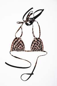 String Bikini Top Architectural Print