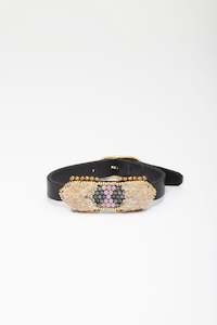 Clothing: ISHI BRACELET POLEN CREAM AND PURPLE - Y3073