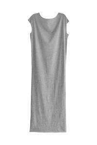 Laser T Maxi Dress Light Grey Marle