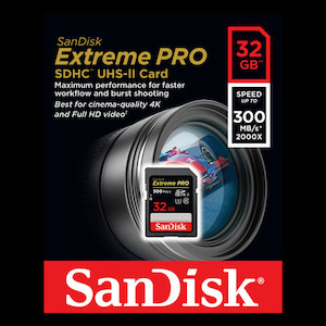 SanDisk Extreme PRO 300mb/s SD Card Vision Photos