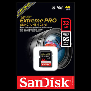 SanDisk Extreme PRO SD Card Vision Photos