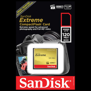 SanDisk Extreme Compact Flash Vision Photos