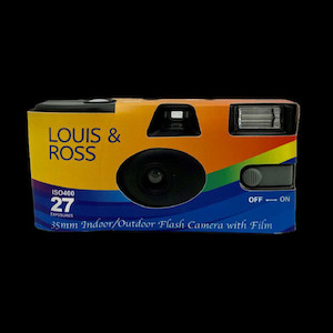 Photographic film processing: Louis and Ross 27exp Disposable Camera Vision Photos