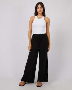 Clothing: Luxe Linen Pants / Black | All About Eve