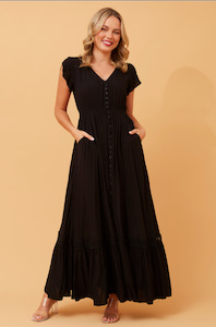 Clothing: Dusky Maxi Dress | Black