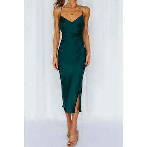 Maeve Dress | Forest Green