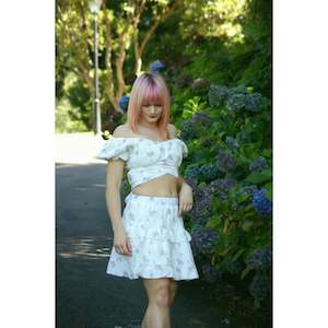 Miller Skirt - White Floral