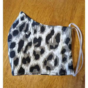 Face Masks - 100% Cotton - Snow Leopard