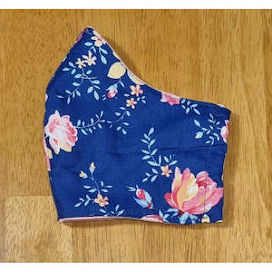 Face Masks - Cotton | Blue Floral