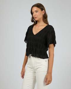 Maude Short Sleeve Shirt / Black