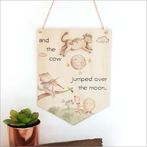 Pine Flag Wall Art - Over the Moon