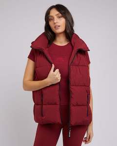 Remi Luxe Puffer Vest - Port | All About Eve