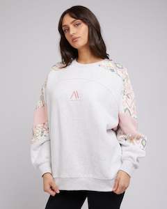 Clothing: Base Panelled Crew / Snow | All About Eve