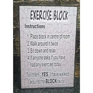 Clothing: Exercise Block - 10X15cm