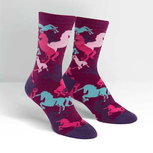 Female Crew Socks - Mythical Unicorn