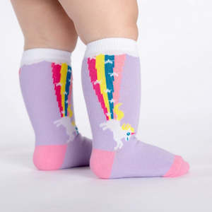 Toddler Knee Socks - Unicorn Rainbow Blast / Size 1-2