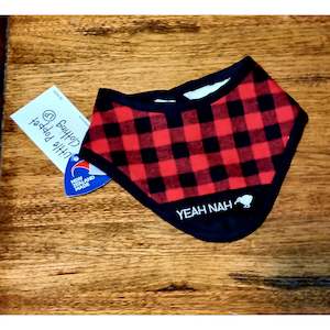 Bush Shirt Dribble Bib |Red -Yeah Nah