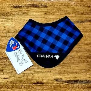 Clothing: Bush Shirt Dribble Bib | Blue -Yeah Nah