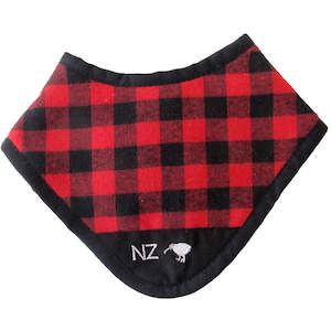 Bush Shirt Dribble Bib | Red - NZ