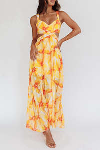 Sunset Serenade Dress | Yellow