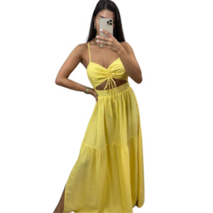 Lucy Dress | Lemon Yellow